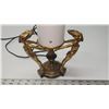 Image 3 : Unique, 3 ladies brass lamp - works - 12"H