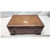 Image 6 : Lovely wooden case, filled with cutlery - 17"W x 7"H x 12"D