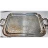 Image 7 : Electroplated silver bundle - 2 large trays, 2 plates and ashtray