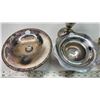 Image 2 : Electroplated silver bundle - Candle holder, 2 small serving dish, and small candle holder