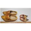 Image 2 : 2 pairs of Holland made, Wooden shoes - Adult (approx. sz 9) and infant size