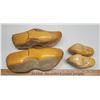 Image 3 : 2 pairs of Holland made, Wooden shoes - Adult (approx. sz 9) and infant size