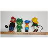 Image 4 : 4 vintage toy figures - Speedy Gonzales, Jolly green giant, etc.
