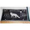Image 2 : 2 Signs - Fox license plate sign & Pet waste sign - 10" x 12"