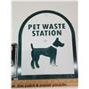 Image 3 : 2 Signs - Fox license plate sign & Pet waste sign - 10" x 12"