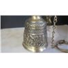 Image 2 : vintage brass door bell - 4.25" bell