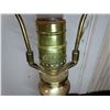 Image 5 : 2 Brass lamps & Empire shade covers + Bathroom light cover