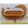 Image 7 : 2 Wooden serving trays + Item holder + Molson light bottle opener
