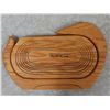Image 9 : 2 Wooden serving trays + Item holder + Molson light bottle opener