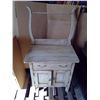 Image 1 : Vintage washing cupboard with contents 16 D 26.5 L, 49 H