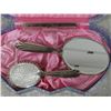 Image 3 : Vintage Vanity/beauty set (Hand mirror, brush, comb)