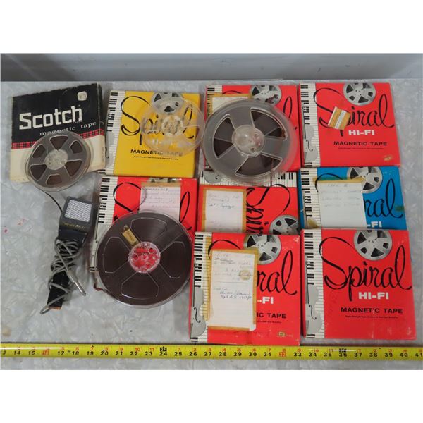 Lot of Vintage Magnetic tape reels