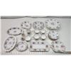 Image 1 : Royal Albert, Bone China "Petit Point" dish set collection - Cups, saucers, cake tray, serving trays