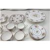 Image 7 : Royal Albert, Bone China "Petit Point" dish set collection - Cups, saucers, cake tray, serving trays