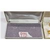 Image 7 : Costume Jewelry - Rhinestone necklace & Brooch and earrings, plus an empty box