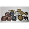 Image 1 : Bundle of various metal ashtrays