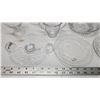 Image 2 : Cornflower glassware bundle - Saucers, platter, cheese dish and cups