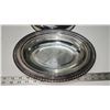 Image 2 : Silver colored metal roasting dish, glass insert