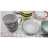 Image 2 : Large collection of dishware - bowls, saucers, serving tray and mug