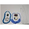 Image 1 : Various plastic costume jewelry - necklaces, earrings, etc.