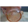 Image 5 : pink sugar bowl and 2 pink creamer cups