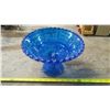 Image 1 : blue glass candy bowl