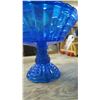 Image 3 : blue glass candy bowl