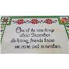 Image 2 : "December" Quote Cross stitch Picture (15"x12")