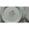 Image 3 : Royal Albert "Val D'or" dish set - cream and sugar, plates and platter dish