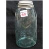 Image 6 : Cut glass cream pitchers and vintage mason jar