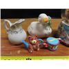 Image 2 : Little mermaid Globe Music Box (doesn't play) + Assorted Ceramic figurines