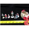 Image 1 : Miniature Christmas Figurines and Christmas decoration