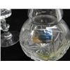 Image 2 : Lead Crystal 3 legged bowl, Vase, Wine Glasses, Decanter, 3 legged divided serving tray