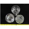 Image 7 : Lead Crystal 3 legged bowl, Vase, Wine Glasses, Decanter, 3 legged divided serving tray