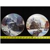 Image 3 : 3 Painted plates (Train Theme) #'s: 810, 076A, 3228A