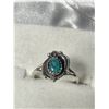 Image 2 : Vintage Sterling Silver Ring with Turquoise