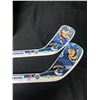 Image 8 : 2 Canuck Mini Collector Hockey Sticks & Bauer Hockey Mask 6 1/2" - 7 1/8"