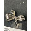 Image 2 : Vintage Sterling Silver " Bond Boyd" Bow Design Brooch