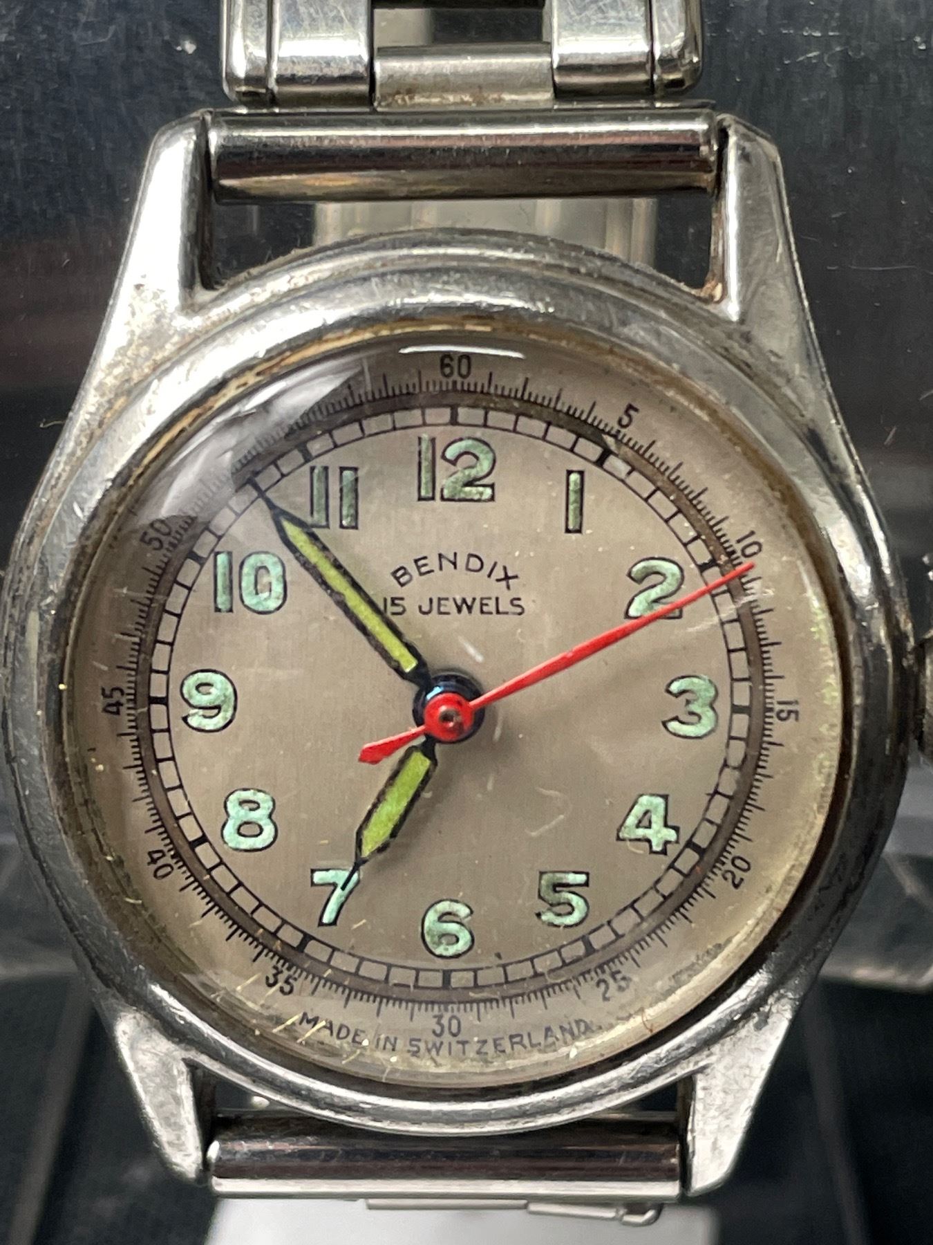 Bendix Promo Watch Antique Wind Up Swiss Watch Bendix 15 Jewels Perfect Working Order in ...