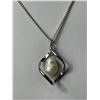 Image 2 : 925 Sterling Silver Pendant with Genuine Pearl Pendant with 925 Sterling Silver Chain