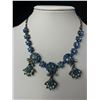 Image 2 : Blue Vintage Rhinestone Necklace