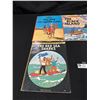 Image 2 : 7 Vintage Tin Tin Books