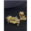 Image 2 : Lot Of 3 Gold Coloured Cars.  Duesenberg, Cadillac Town Car & Ford Model T