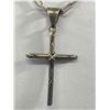 Image 2 : 22" Chain With Crucifix. Stamped .925 Mexico