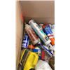 Image 8 : BOX AND TOTE OF FASTENERS, CAULKING AND SHOP FLUIDS