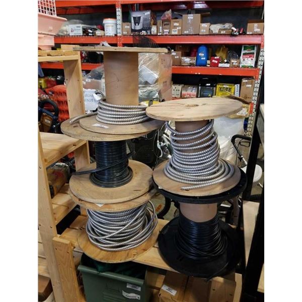 Conduit Spool 5 SPOOLS OF ELECTRICAL CONDUIT AND WIRE