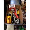 Image 2 : 3 TRAYS OF HOCKEY COLLECTIBLES, OFFICE SUPPLIES, FLASHLIGHTS