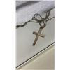 Image 2 : TWO 925 CROSS NECKLACES STAMPED 925 ON CROSS AND CHAIN