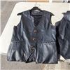 Image 8 : 4 LEATHER VESTS SIZE L-XXL