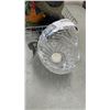Image 8 : ROOSTER FIGURES AND CRYSTAL BASKET